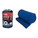 OSAGE RIVER Sleeping Bag Liner, Microfiber Fleece Travel Sheet Sleep Sack for Camping Travel Backpacking, Lightweight Zippered Sleeping Bag Inner Liner, Adults & Kids, Navy Blue