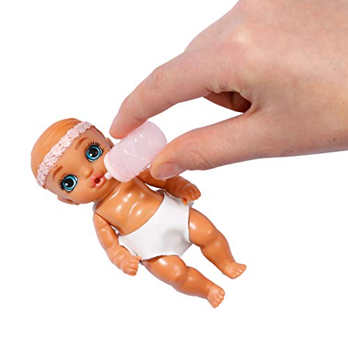 BABY born 904244 Surprise Babies 4 - kleine Püppchen im Kokon mit Trink- und Pipi-Funktion inkl. magischer Windel, Fläschchen und Geburtszertifikat, Charakter nicht frei wählbar, 1 Stück – Bild 7