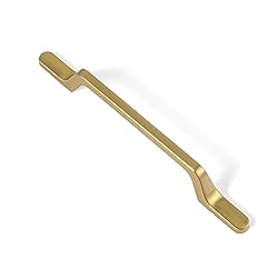 Goo-Ki 6 Pack Brushed Gold Cabinet Handle Drawer