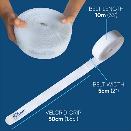 Bed Bridge Mattress Belt Strap Joiner - 33ft Mattress Belt Converter Kit to Convert Twin Beds into King, Twin XL to King - Strong, Lightweight, Easy to use Bed Doubling System & Bed Gap Filler