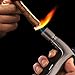Yusud Jet Torch Cigar Lighter Butane Refillable, 4 Strong Burners Jet Flame Windproof Cigarette Lighter