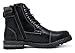 Bruno Marc Men's Engle-05 Black Motorcycle Combat Oxford Boots Size 10.5 M US