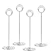 Radezon 20 Pack 8.75 inch Tall Table Number Holders Place Card Holder Table Picture Holder Wire Photo Holder Clips Picture Memo Note Photo Stand (Silver)