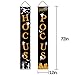 Whaline Hocus Pocus Halloween Banner Indoor/Outdoor Decorative Hanging Sign for Home Office Front Door Porch Welcome Halloween Decorations