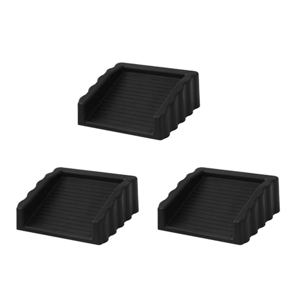 Photo 1 of 3Pack Black Door Wedge, Small Door Stop Wedge, Door Stops for Bottom of Door (Black)