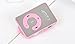 Sandistore Mirror Clip USB Digital Mp3 Music Player Support 1-8GB SD TF Card Pink
