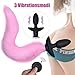 Vibrating Anal Plug Feelingirl Vibrator Prostate Massager BDSM Sex Toy with Automatically Shaking Tail Prostate Stimulator Submissive Role Play Wireless Remote Adult Toy