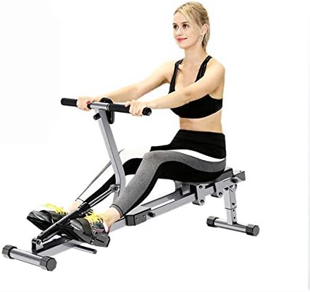 Lhlbgdz Indoor Foldable Rowing Machine With 12 Adjustable Resistance Home Gym Rowe Workout Fitness Equipment