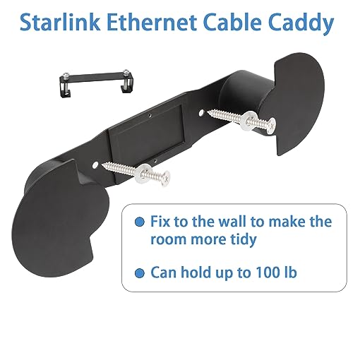 Starlink Cable Caddy, With Adapter Holder, Holds 100 Ft