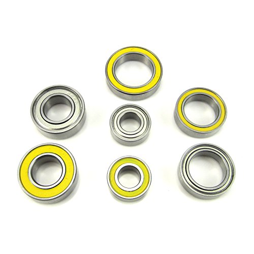 Hybrid Ceramic Front & Rear Diff Bearing Set YE (7) Traxxas 4x4 Slash Stampede