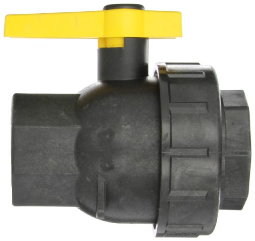 Banjo SUV200FP Polypropylene Ball Valve, Single Union, Full Port, 2" NPT Female