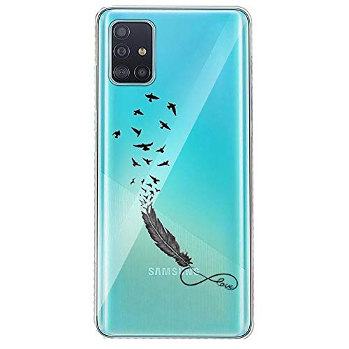 Cokitec Transparent Case for Huawei P40 Pro Infinity Feather Design