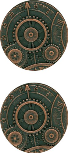 JHB Original Series Steampunk Buttons Mechanism, Copper Finish