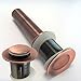 Pop up Antique Copper Finish Bathroom and Kitchen Sink Drain Lavatory Sink Stopper Without Overflow Made of Copper