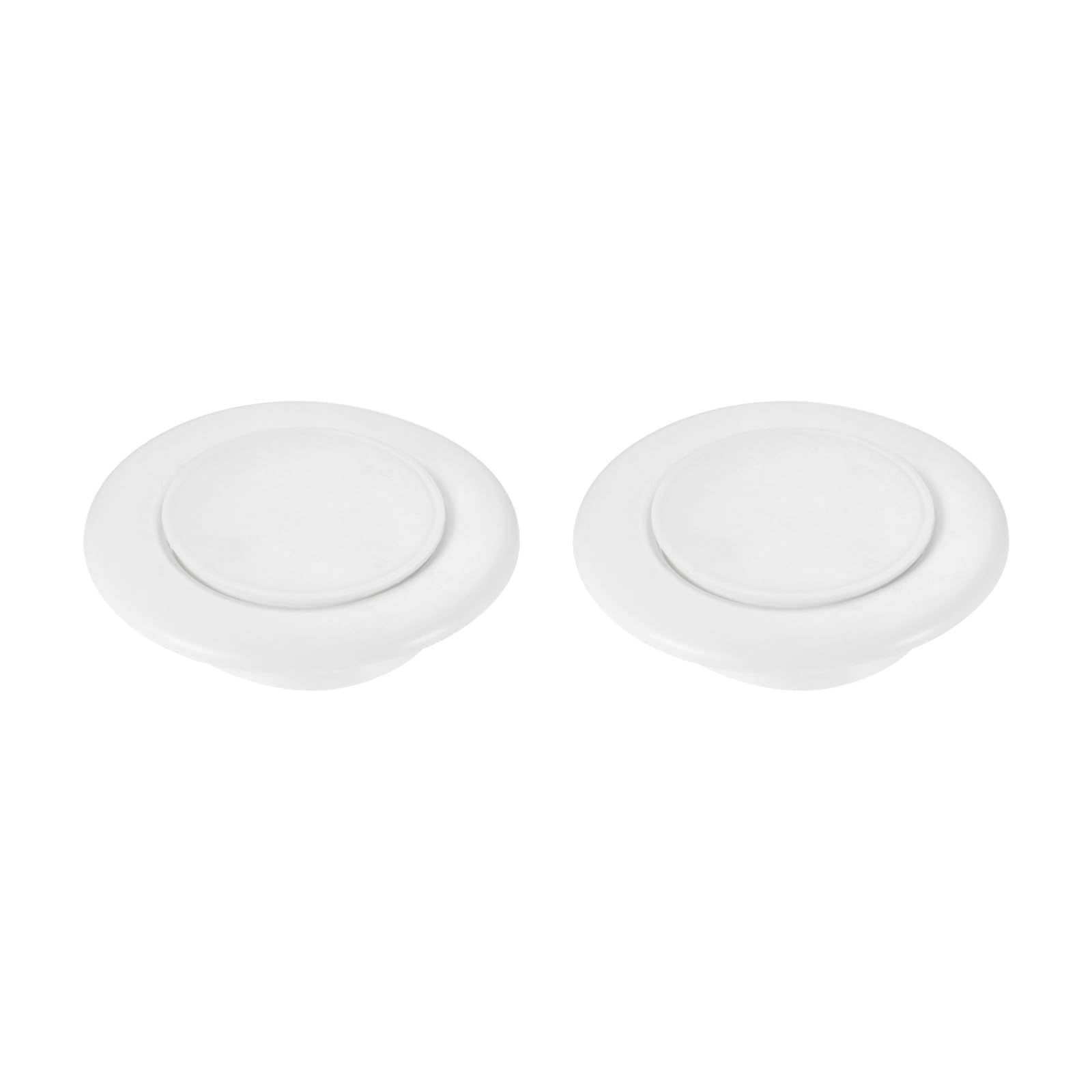 PATIKIL 68mm OD Hole Plugs, 3 Pack PVC Round Tube Post Locking Cover Pipe Insert End Cap for Pipeline Protection, White