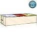 Ziz Home Zippered Under Bed Storage Bag (1, 2, 3 Pack) Soft | Underbed Clothes Storage, Linen Blanket Storage, Sweater Storage, Duvet Storage Bins Clear Window (1)