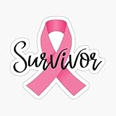 Breast Cancer Awareness Ribbon Pink Vinyl Decal Sticker for Car, Window, Laptop, Waterbottle 5
