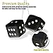 CUSTOM Vagway Fuzzy Dice Car Mirror- Pair of Black Hanging Dice- Plush Stylish Vintage Retro Accessory