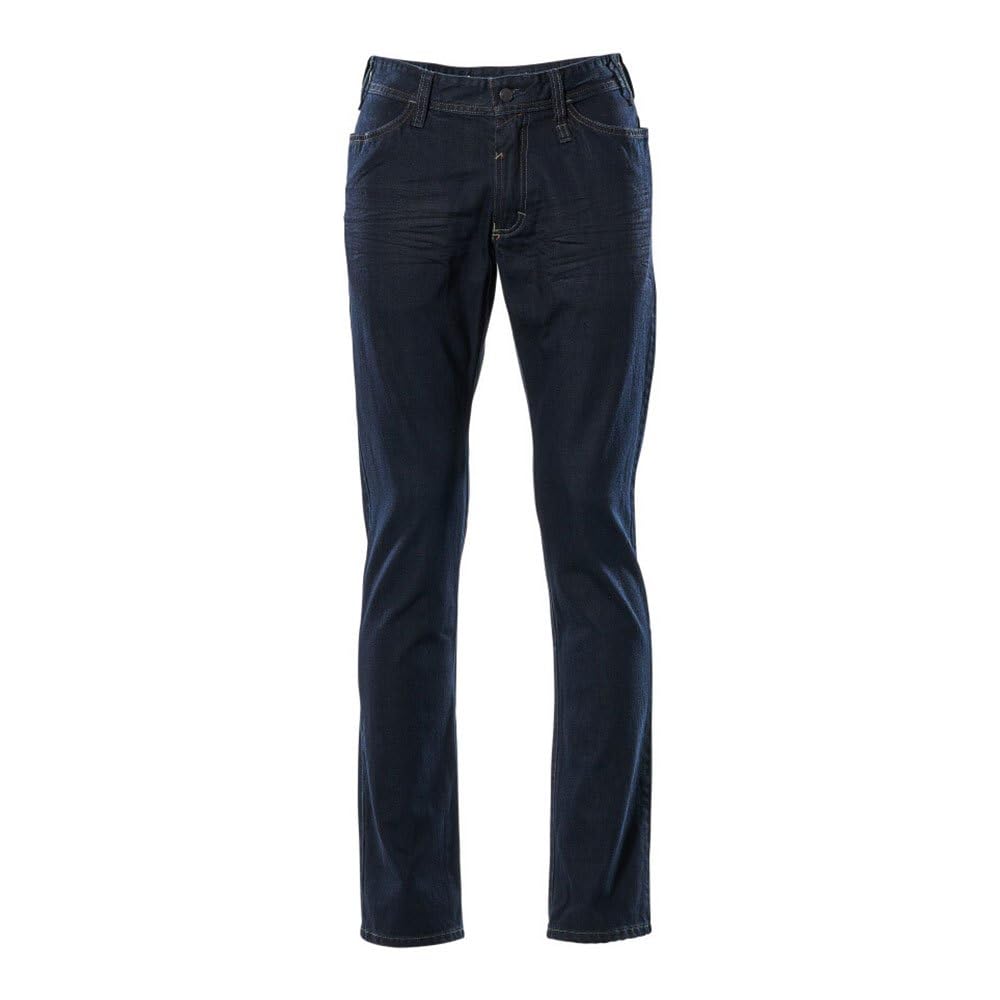 Mascot 15379-869-66 Manhattan Frontline Jeans, Size W30L30, Washed Dark Blue Denim