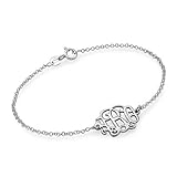 Sterling Silver Monogram Bracelet-custom Made with Any Initial!