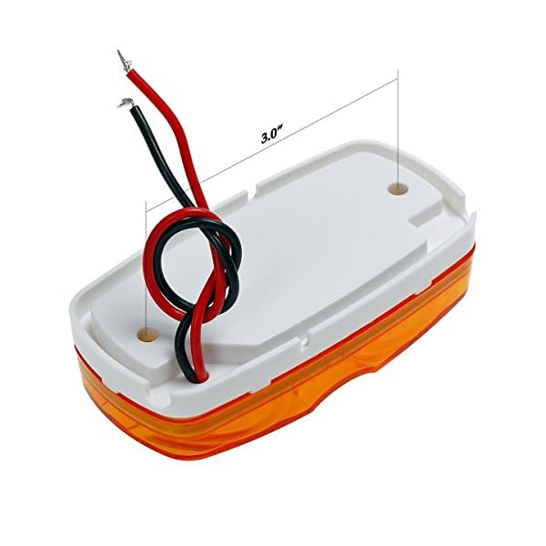 Partsam-13x-Trailer-Marker-LED-Light-Double-Bullseye-AmberRed-10LED-Clearance-Light