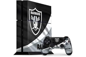 Skinit Decal Gaming Skin Compatible with PS4 Console and Controller Bundle - Officially Licensed NFL Las Vegas Raiders Design