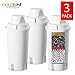 GOLDTONE 7 Stage Alkaline Water Filter Replacement fits Wamery, Wellblue & Brita Water Pitchers. Replaces your Brita Alkaline Water Filter. Ionize,Purify,Reduce Chloride,hard metals, increase pH-3Pack
