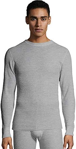 Hanes Mens Waffle Knit Thermal Crewneck 
