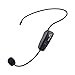 Eyoyo 2.4G Wireless Microphone Headset Stage Wireless MIC with 3.5mm Plug Receiver Black