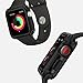 Spigen Tough Armor [2nd Generation] Designed for Apple Watch Case for 38mm Series 3 / Series 2 / Series 1 - Matte Black