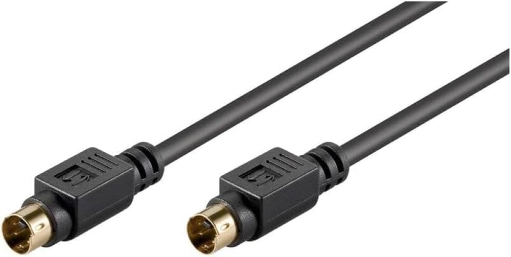 Goobay 50057 S-Video Connector Cable, Single Shielded, 1 m Cable Length