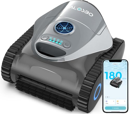 (2026 New) Talosbo C1 Robot Pool Cleaners and Walls, Floating Line, Filter 180μm and Sponge 35ppi, 180 Min Autonomy, Wireless Pool Vacuum Cleaner with APP Control, up to 150 m²