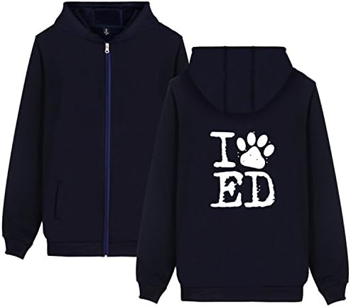 Also Easy Zipper Hoodies Women Music Fleece Sweatshirt Women's Funny Streewear Moletom Feminino XXS-4XL Navy XXL