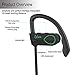 UCero Upgraded BH-02 Bluetooth 4.1 Headphones Wireless Waterproof IPX5 Earhook with Mic and APT-X Secure, Fit for Running, Cycling, Hiking for iPhone 7, 7Plus, Samsung S6 and Other Devices (B-Green)