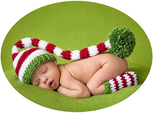 Newborn Baby Photography Props Infant Boy Girl Photo Shoot Costumes Outfits Clothes Christmas Hat Boots