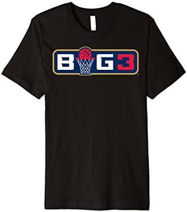Mens Official BIG3 Logo T-Shirt XL Black