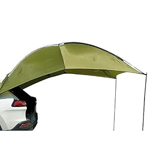 Abri De Soleil Pour Auvent De Voiture, Abri De Soleil De Tente 110×75 ”, Résistant Aux Déchirures, Imperméable, Léger Et Durable, Pour La Conduite De Voyages En Camping, 5-6 Personnes | Vert |