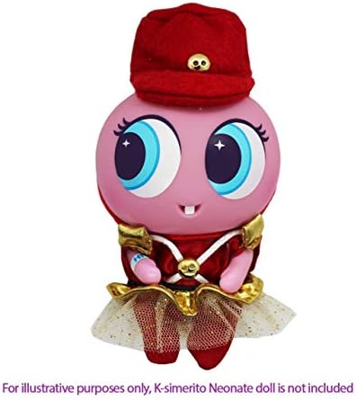 Distroller Ksimerito Christmas Red Nutcracker Soldier Costume w/ Red Hat - Nerlie Neonate Baby Doll Accesories