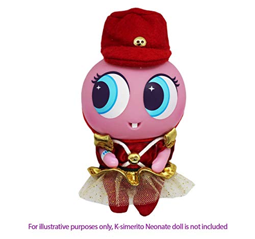 Distroller Ksimerito Christmas Red Nutcracker Soldier Costume w/ Red Hat - Nerlie Neonate Baby Doll Accesories