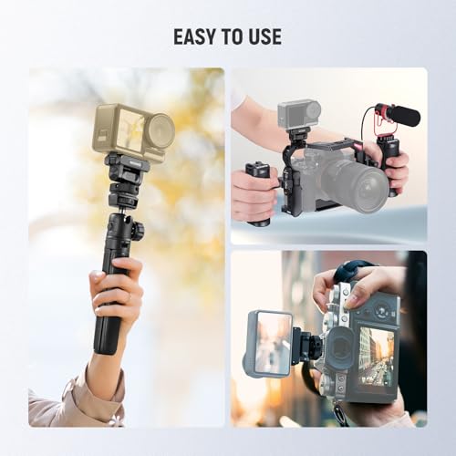 NEEWER Mount Adapter for Action 5 Pro Magnetic Quick Change 160° Tilt Action Camera Adapter Mount with Cold Shoe 1/4 Inch Thread for DJI Osmo Action 5 Pro Action 4 Action 3 AC012