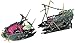 Penn-Plax Shipwreck Aquarium Decoration Ornament with Moving Masts, Lifeboat, and Bubble Action