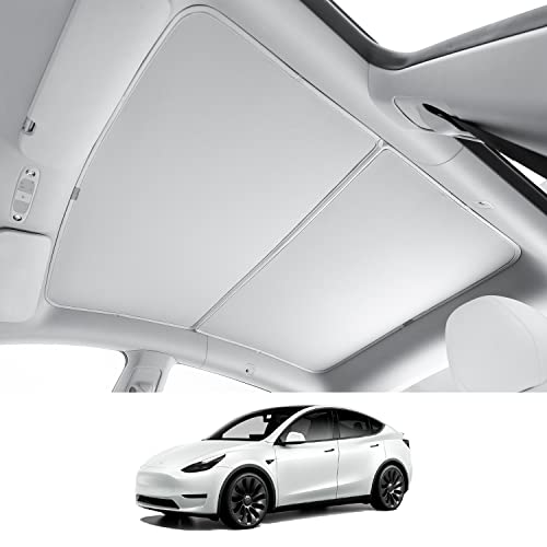 HALOBLK NonSag Tesla Model Y Glass Roof Sunshade with Storage Bag