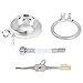 FeiGu Male Stainless Steel Chastity Cage Penis Lock Device with Catheter Fetish Erotic Sex Toys for Men 141 (1.77