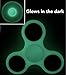 Fidget Spinner By AthleCo | Glow in the Dark Tri-Spinner High Speed EDC ADHD Stress Anxiety Relieve Ceramic Bearing Spins up to 2-4 minutes (White Glow)