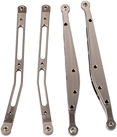 Yiguo 1/10 Aluminum AX31007/AX31008 Rear Upper/Lower Chassis Linkage Link for Axial Yeti Rock Racer 90026 Titanium 4pcs