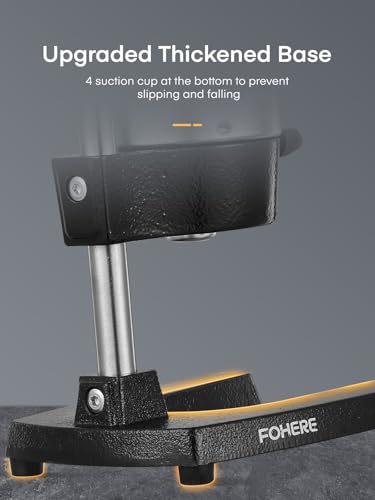 FOHERE Lemon Squeezer Juicer, Cast Iron Juicer Manual Citrus Lemon Juice Press, Hand Press Juicer for Grapefruit Pomegranate, Orange, Lemonade, Commercial Manual Citrus Juicer, Easy to Clean (Black)
