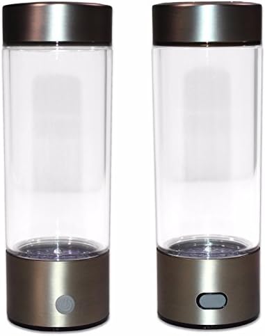 Portable Hydrogen Transparent Water Bottle Cup Recharge Hydrogen Rich Water Ionizer Maker Generator 450mL Capacity Battery Light Healthy Water Purifier Filter Treatment