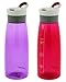 Contigo Autoseal Grace Water Bottle, 32-Ounce, Radiant Orchid & Sangria (2 Pack)