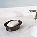 iDesign York Countertop Bar Soap Dish, Metal Soap Holder for Bathroom, Shower, Vanity, 3.87