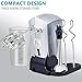 Hand Mixer Electric, MOSAIC Mixer with Cord & Attachments Storage and 4 Stainless Steel Accessories, Easy Eject Handheld Mixer for Whipping Mixing Cookies, Brownies, Cakes, Dough (Gray)